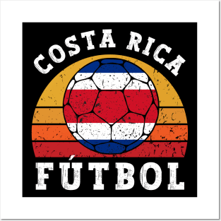 Costa Rica Fútbol Retro Posters and Art